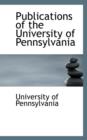 Publications of the University of Pennsylvania - Book