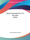 Poesie Nazionali Di G. B. Niccolini (1859) - Book