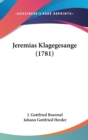 Jeremias Klagegesange (1781) - Book