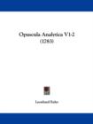 Opuscula Analytica V1-2 (1783) - Book