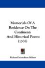Memorials Of A Residence On The Continent : And Historical Poems (1838) - Book