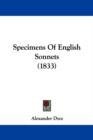 Specimens Of English Sonnets (1833) - Book