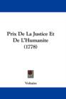 Prix De La Justice Et De L'Humanite (1778) - Book