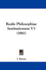 Realis Philosophiae Institutionum V3 (1861) - Book