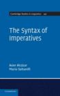 The Syntax of Imperatives - Book