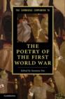 The Cambridge Companion to the Poetry of the First World War - Book