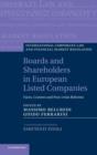 Boards and Shareholders in European Listed Companies : Facts, Context and Post-Crisis Reforms - Book