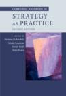 Cambridge Handbook of Strategy as Practice - Book