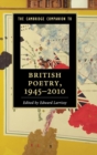 The Cambridge Companion to British Poetry, 1945-2010 - Book