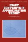 Exact Constants in Approximation Theory - eBook