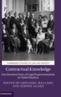 Contractual Knowledge : One Hundred Years of Legal Experimentation in Global Markets - Book