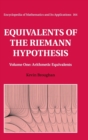 Equivalents of the Riemann Hypothesis: Volume 1, Arithmetic Equivalents - Book
