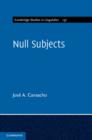 Null Subjects - eBook