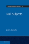 Null Subjects - eBook