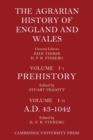 The Agrarian History of England and Wales: Volume 1, Prehistory to AD 1042 - Book