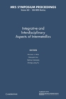 Intergrative and Inerdisciplinary Aspects of Intermetallics: Volume 842 - Book