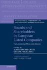 Boards and Shareholders in European Listed Companies : Facts, Context and Post-Crisis Reforms - eBook