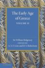 The Early Age of Greece: Volume 2 - Book