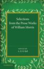 Selections from the Prose Works of William Morris - Book