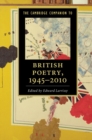 The Cambridge Companion to British Poetry, 1945–2010 - Book