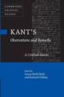 Kant's Observations and Remarks : A Critical Guide - Book