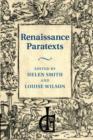 Renaissance Paratexts - Book