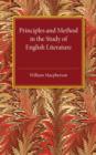 Principles and Method in the Study of English Literature - Book