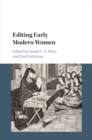 Editing Early Modern Women - Book