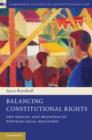Balancing Constitutional Rights : The Origins and Meanings of Postwar Legal Discourse - eBook