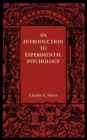 An Introduction to Experimental Psychology - Book