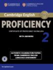 Cambridge English Proficiency 2 Student's Book with Answers with Audio : Authentic Examination Papers from Cambridge English Language Assessment - Book