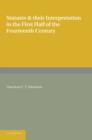 Statutes and their Interpretation in the First Half of the Fourteenth Century - Book