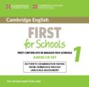 Cambridge English First for Schools 1 for Revised Exam from 2015 Audio CDs (2) : Authentic Examination Papers from Cambridge English Language Assessment - Book
