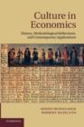 Culture in Economics : History, Methodological Reflections and Contemporary Applications - Book
