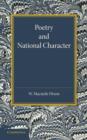 Poetry and National Character : The Leslie Stephen Lecture, 1915 - Book