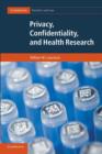 Privacy, Confidentiality, and Health Research - Book