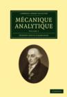 Mecanique Analytique - Book