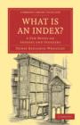 What is an Index? : A Few Notes on Indexes and Indexers - Book