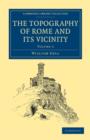 The Topography of Rome and its Vicinity - Book