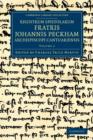Registrum epistolarum fratris Johannis Peckham, Archiepiscopi Cantuariensis - Book