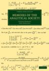 Memoirs of the Analytical Society - Book