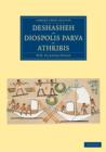 Deshasheh, Diospolis Parva, Athribis - Book