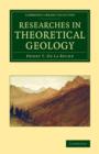 Researches in Theoretical Geology - Book