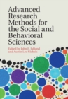 Advanced Research Methods for the Social and Behavioral Sciences - Book