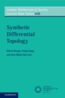 Synthetic Differential Topology - Book