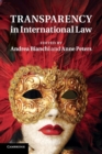 Transparency in International Law - Book