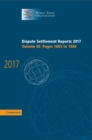 Dispute Settlement Reports 2017: Volume 3, Pages 1065 to 1586 - Book