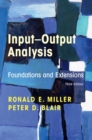 Input-Output Analysis : Foundations and Extensions - Book