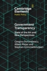 Government Transparency : State of the Art and New Perspectives - eBook