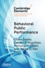 Behavioral Public Performance : How People Make Sense of Government Metrics - Book